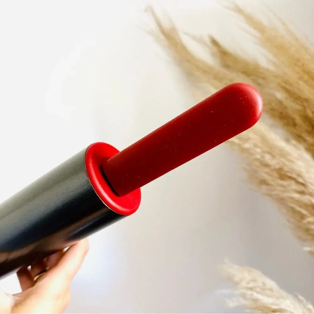 NEW KITCHENAID Red Burgundy Silver Steel Rolling Pin Wide Barrel Kitchen Tool